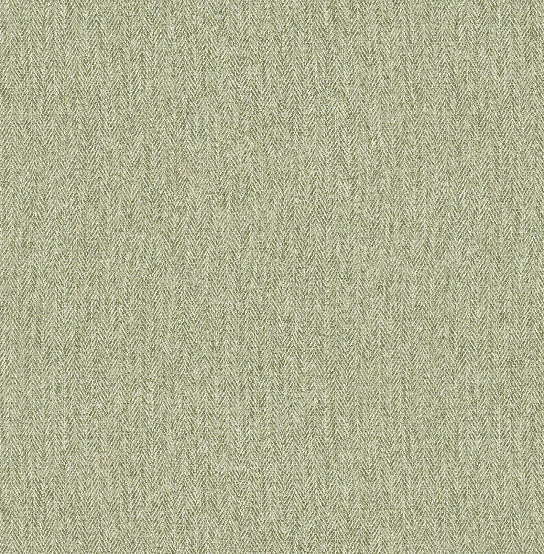 Crown Harris Tweed Herringbone Texture Wallpaper Luxury Green