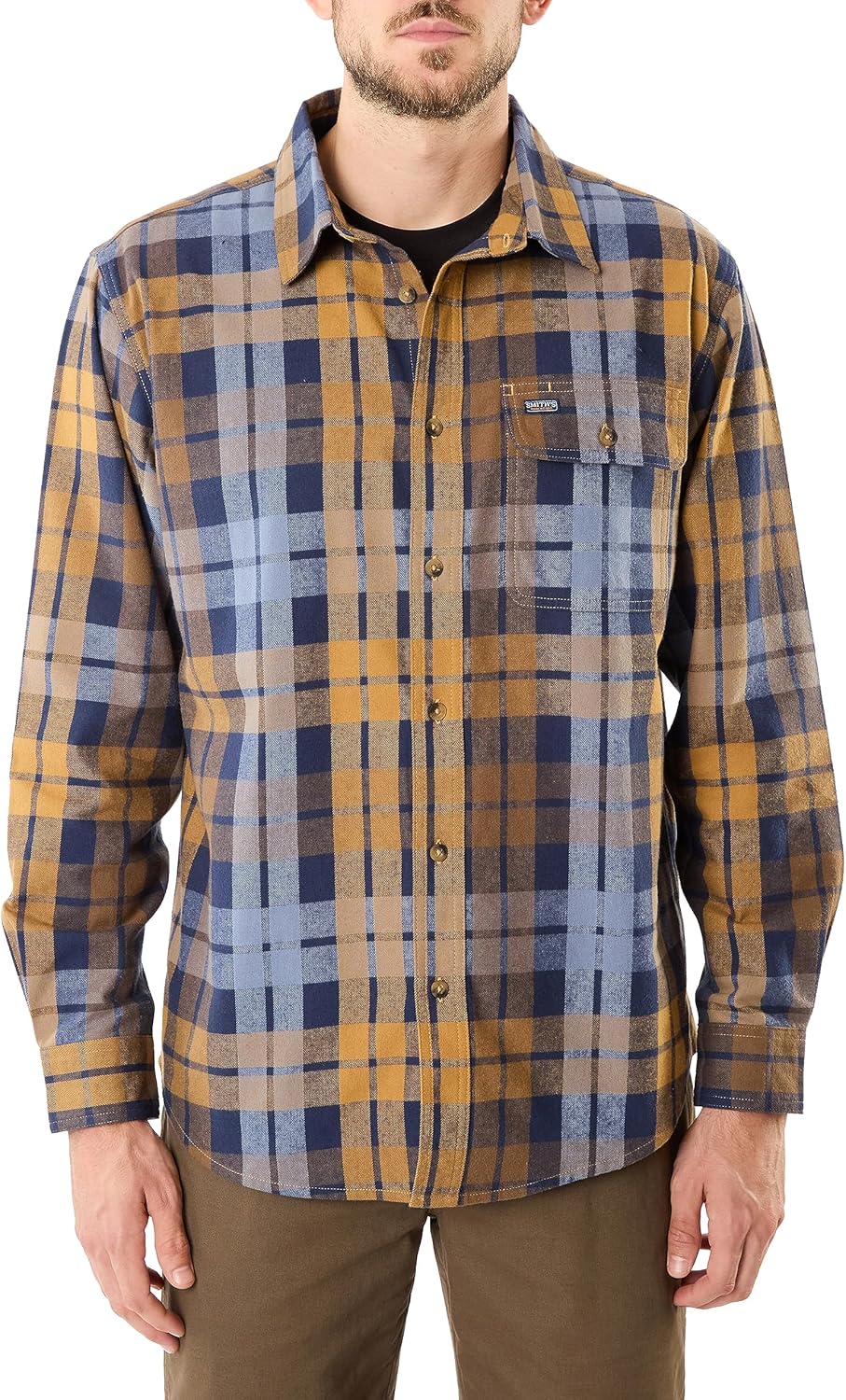 Smith's Workwear Men's Plaid Flannel Shirt