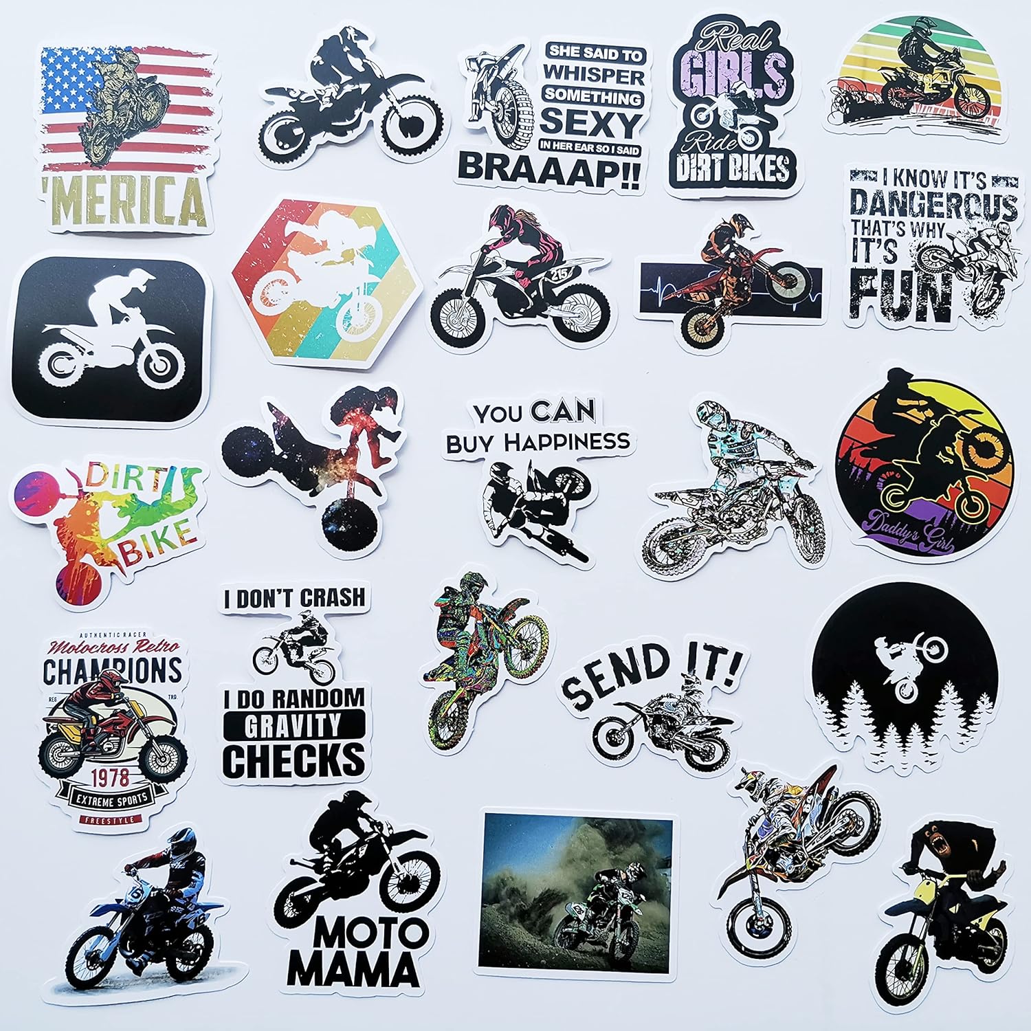 MiroSan Funny Dirtbike Sticker Off Road Motocross Decals Pit Bike Graphics