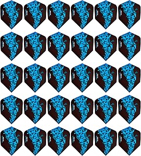THOR-DARTS F2-Exclusiv-Line: dardos azules, forma estándar B estrecha/Nº 6, 150 micras extra fuertes