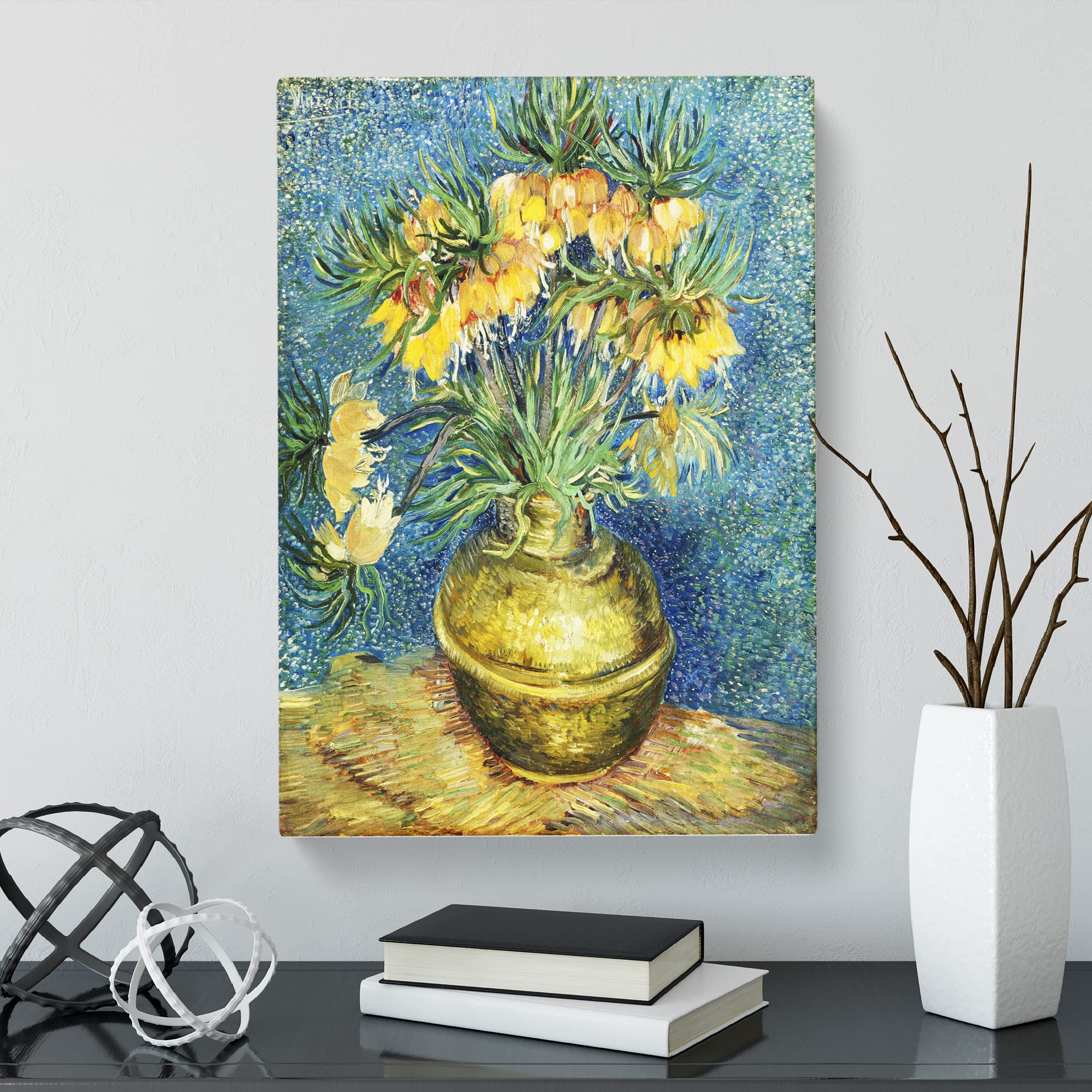 Imperial Fritillaries By Vincent Van Gogh Canvas Print, Mixed, 25L x 50W cm - Image 3