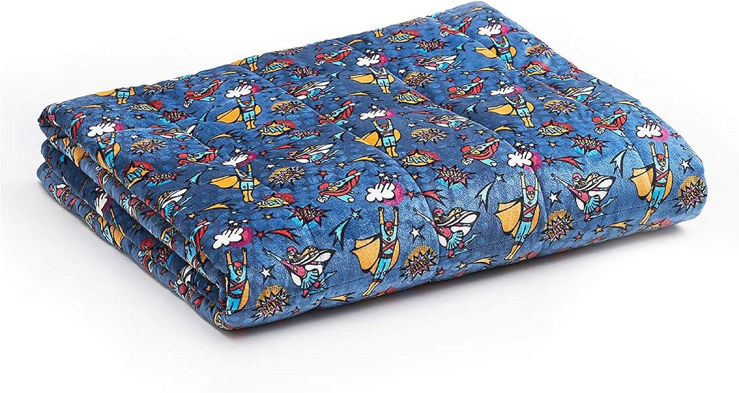 YnM Minky Weighted Blanket 7lbs, 41''x 60'', Queen Size