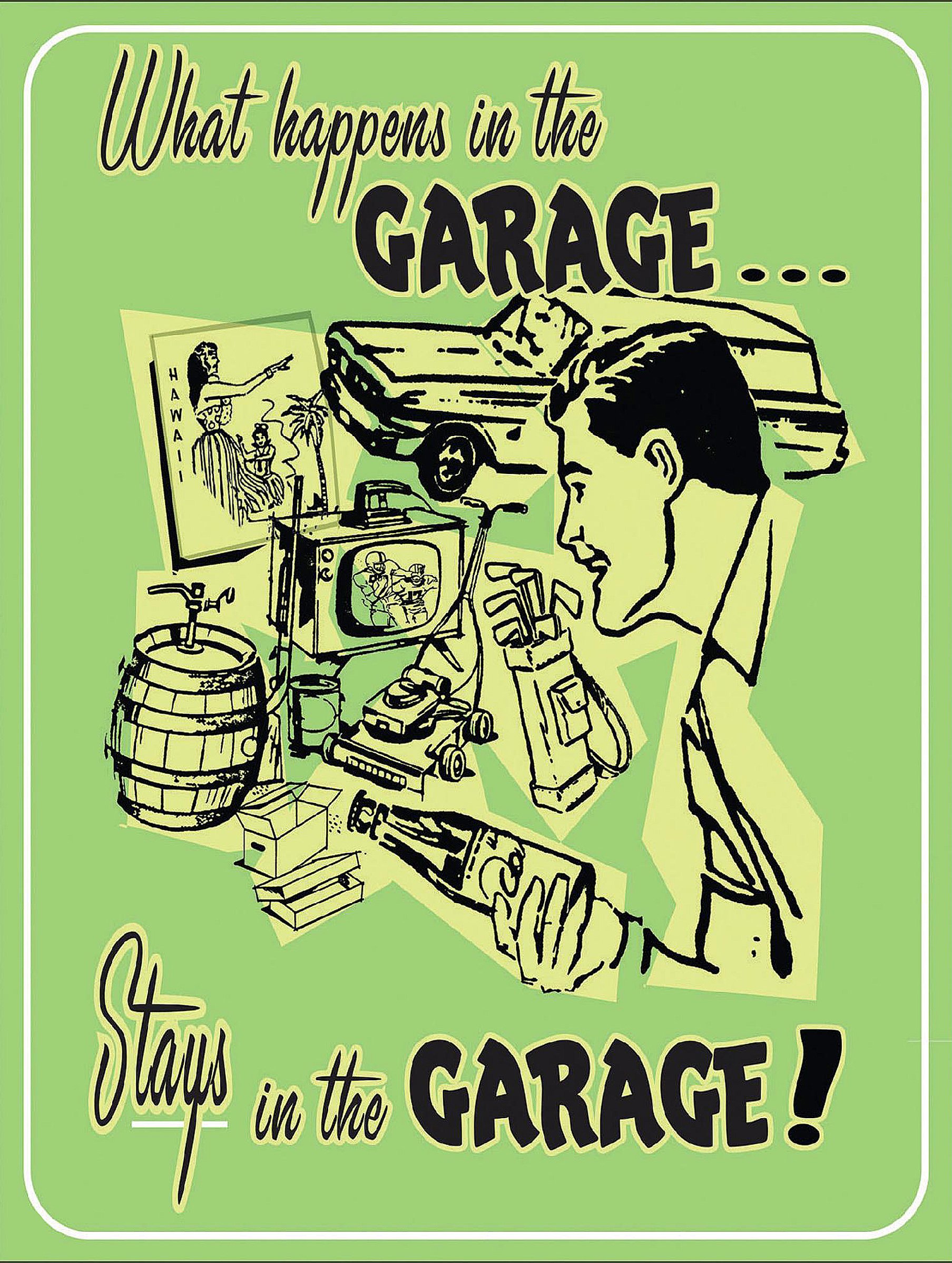 Shawprint Limited Mixed Colours What Happens In The Garage Stays In The Garage Retro Metal Tin Wall Plaque Sign Novelty Gift Home Bar Shed Man Cave (10" X 8")