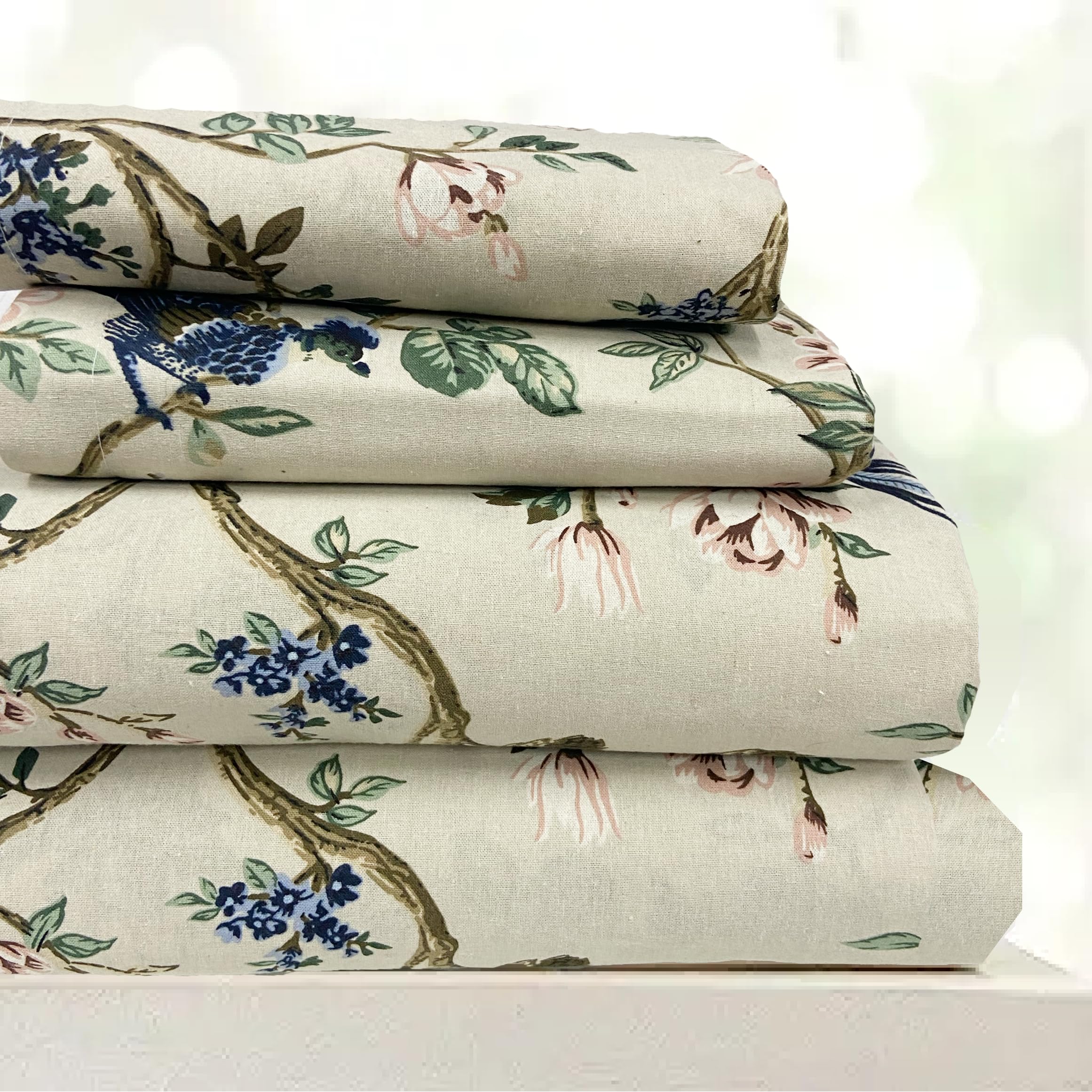 SAJAVAT HOME 100% Pure Cotton King Size Bedsheet with 2 Pillow Covers | Breathable, Skin-Friendly, Soft & Comfortable | 96x104 Inches/243x264 Cm | Cream & Peach - Pack of 1 (B09BKTFYDD) Amazon Price History, Amazon Price Tracker