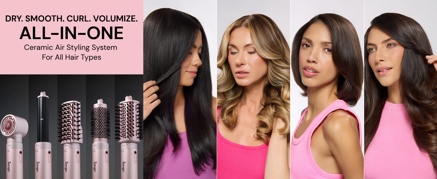 l\'ange Blush Pink TurboStyle All-in-One Hair Styling & Drying System L main image 4