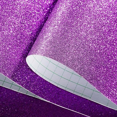 Miniatura 75 de FunStick Papel tapiz dorado champán con purpurina para despegar y pegar, papel de contacto con purpurina dorada para armarios, papel tapiz Dorado