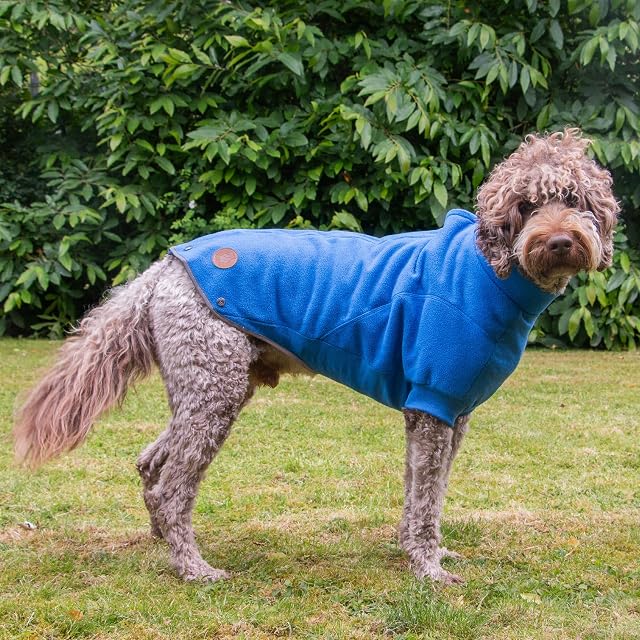 Foto 4 de 6 de Ancol Forro Polar para Perro en Color Azul, suéter de Ajuste cómodo para Mascotas con pestaña de