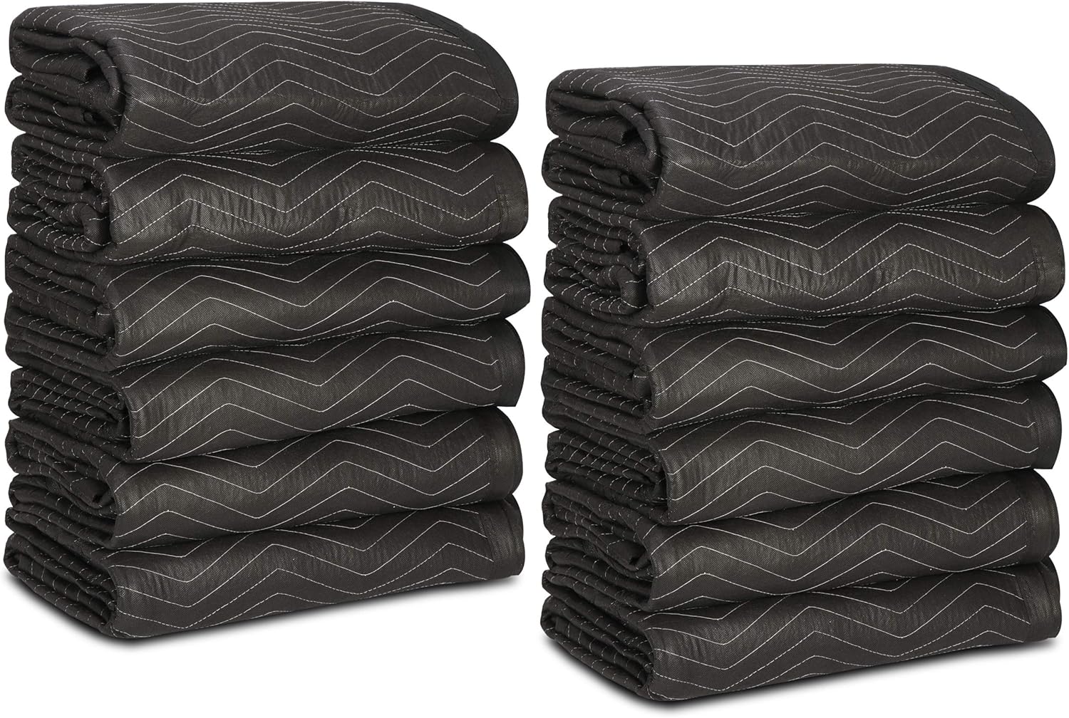 ZENY 12 Moving Packing Blankets, Heavy Duty Moving Pads, 72 x 80’’(65lb/dz) Professional Quilted Shipping Furniture Blankets Pads for Moving and Storage (12-Pack)