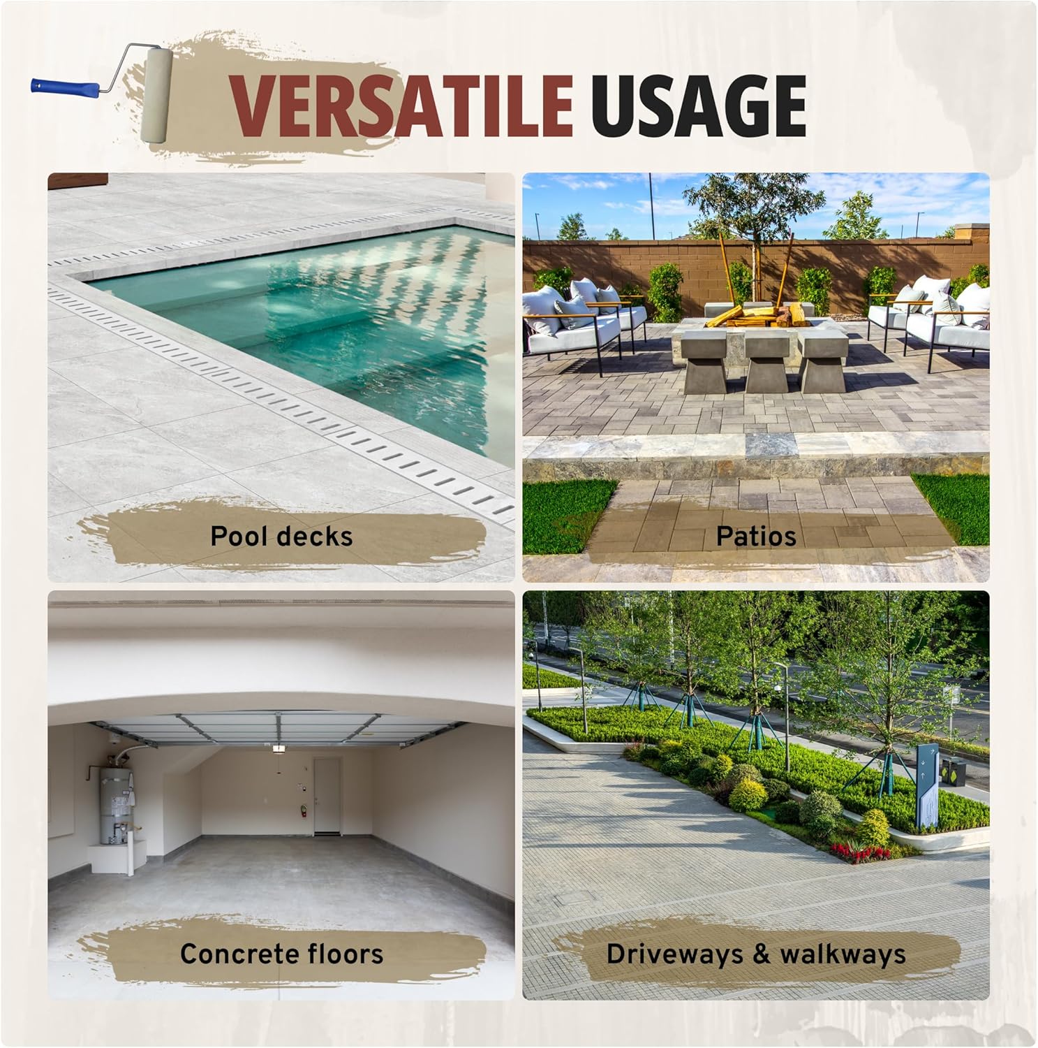 Cool Pool 1150 Series | Heat Reflective Coating For Concrete (Concrete Gray)