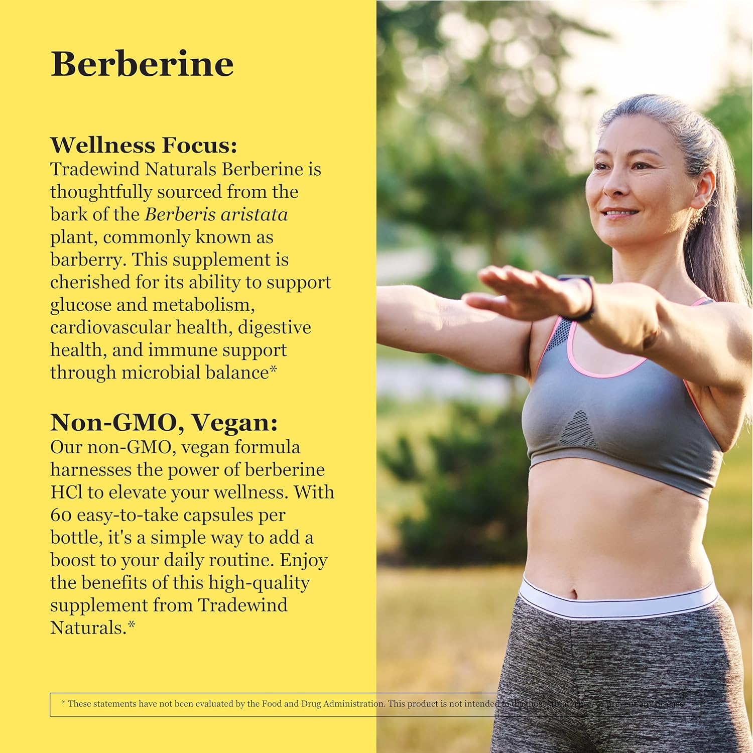 Berberine Supplement - Berberine HCl 1200mg - Metabolic Support - Vegan - Non-GMO - Gluten Free - 60 Vegetable Capsules - Image 9