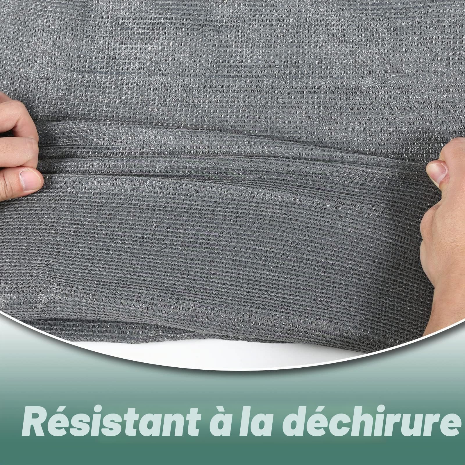 Panneau de clôture 1 x 25 m, Brise-Vue pour clôture et Balustrade, Filet d'ombrage, 150 g/㎡ en Tissu HDPE avec Serre-câbles, résistant aux intempéries, résistant à la More, Anthracite