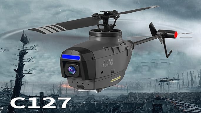 Amazon.com: RC Helicopter Model with 1080P Camera, 2.4G RC