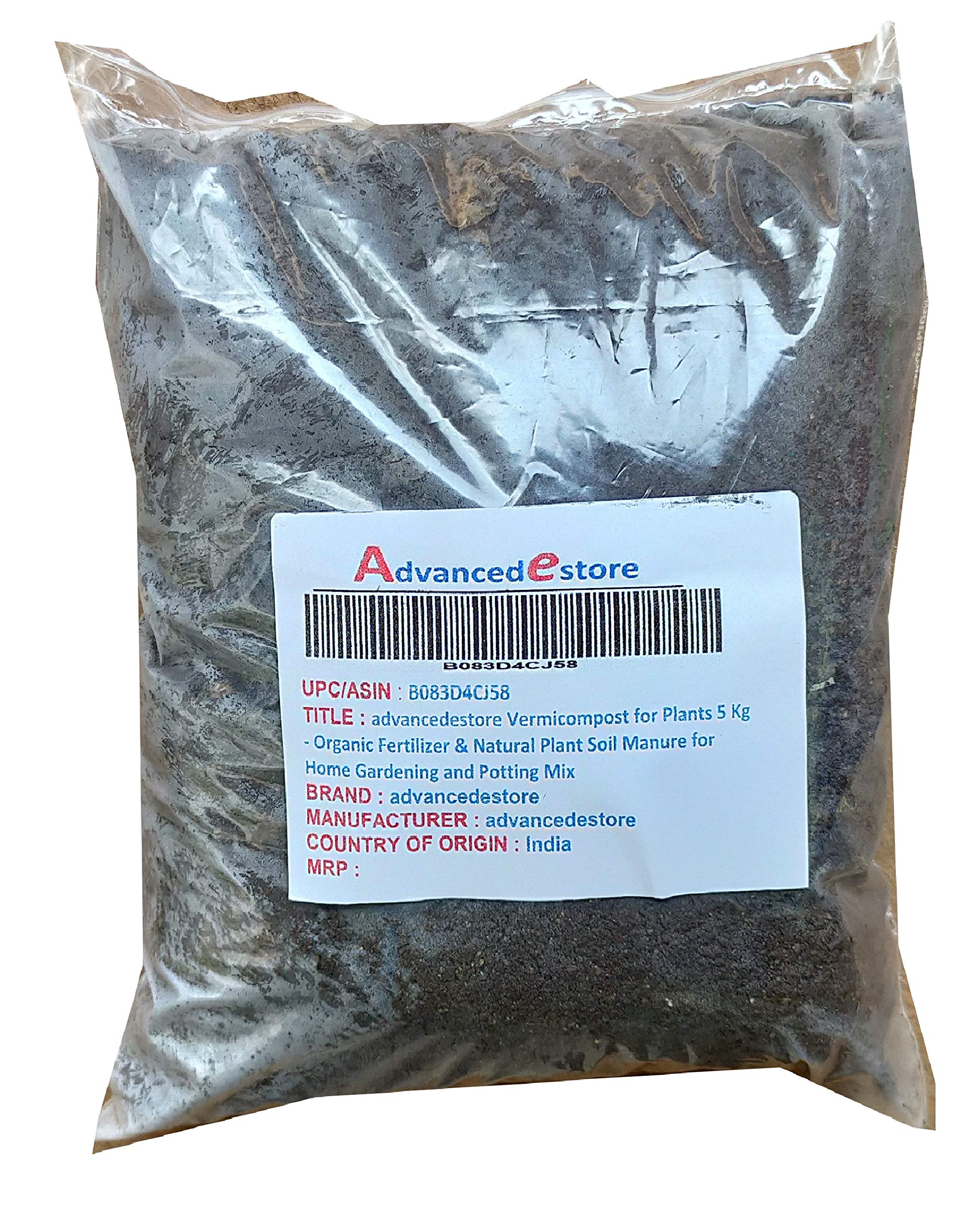Plants Point PLANTSAB Vermicompost for Plants 5 Kg - Organic Fertilizer & Natural Plant Soil Manure For Home Gardening and Potting Mix (B083D4CJ58) Amazon Price History, Amazon Price Tracker