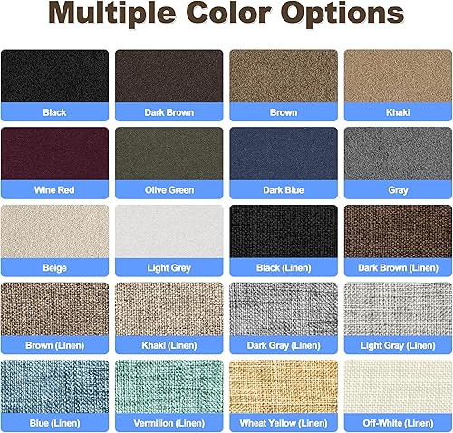 Miniatura 7 de Azobur Parches de reparación de lino grueso, 6 piezas de parches de tela de lino autoadhesivos, multicolor, se pueden utilizar para reparación de