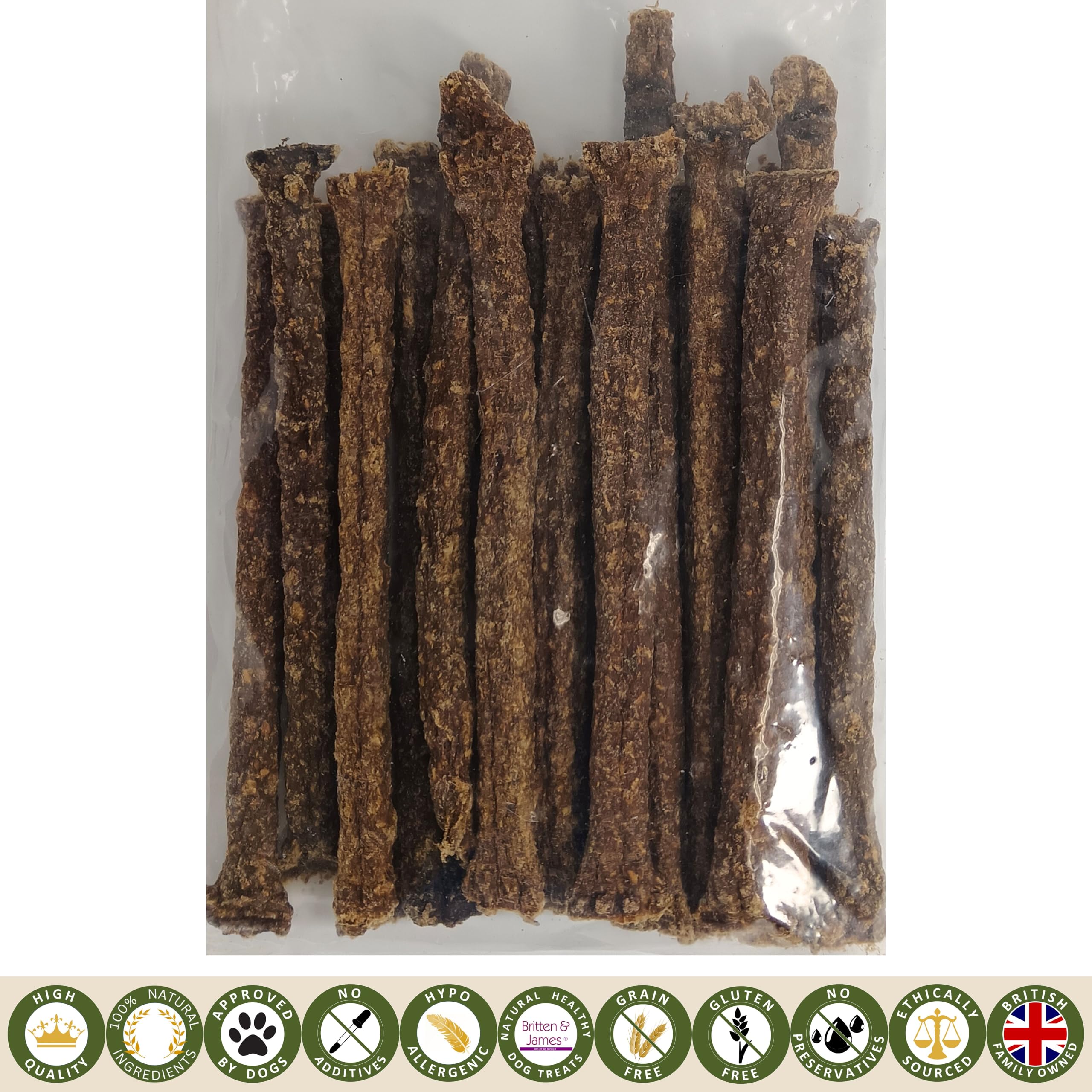 Pure Beef Sticks for Dogs by Britten and James (200g). Healthy, 100% Natural Pure Meat, Grain Free - Image 4