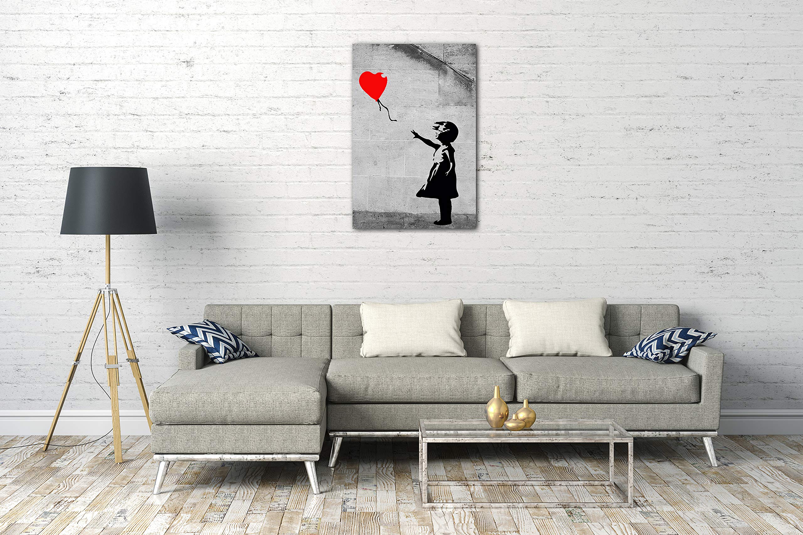 Tableau sur toile DD123167 Banksy-Balloon A.S. Création | Tableau et toile en ligne