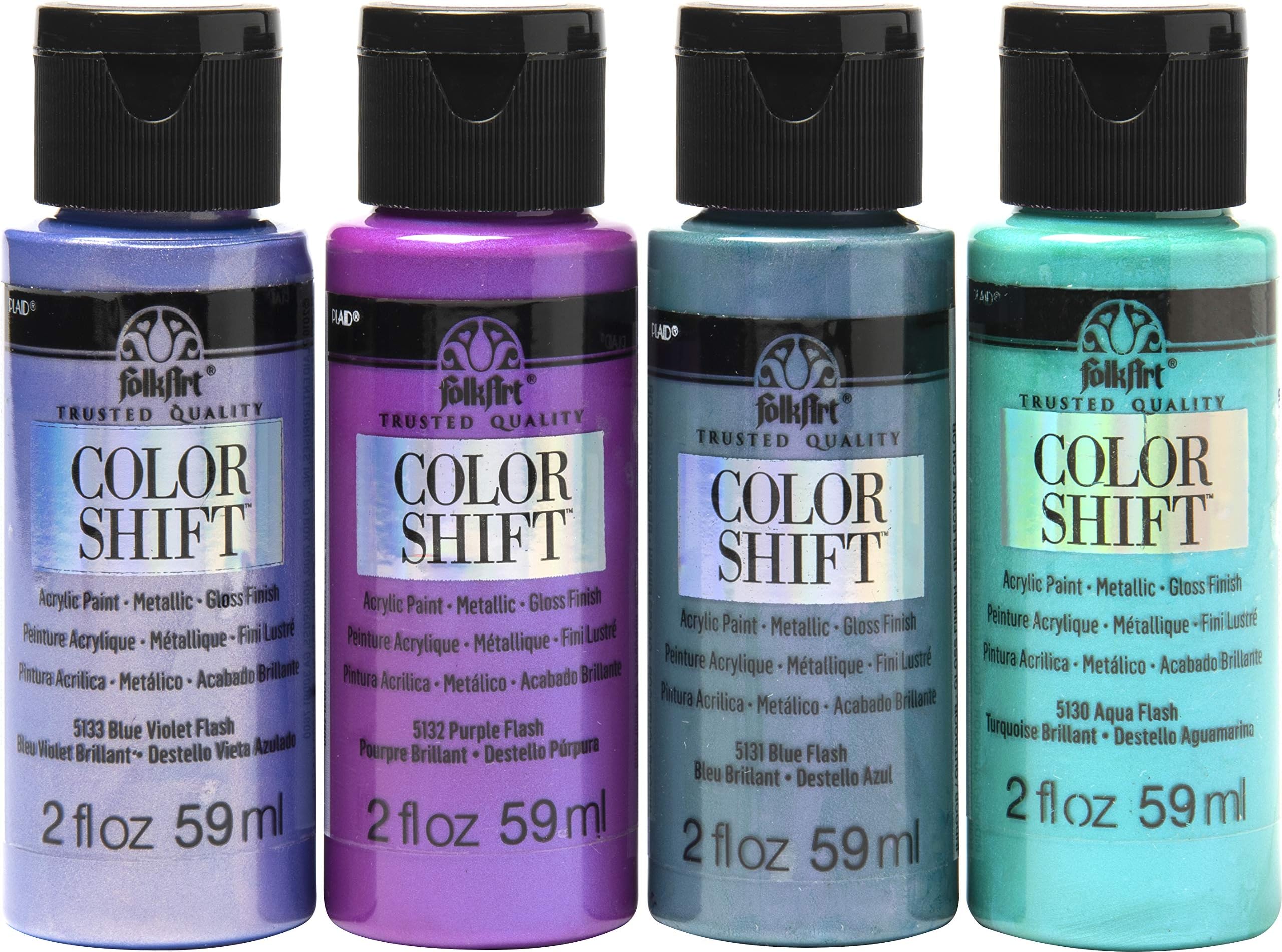 FolkArt PROMOCS4 Color Shift Paint, 4 Pack