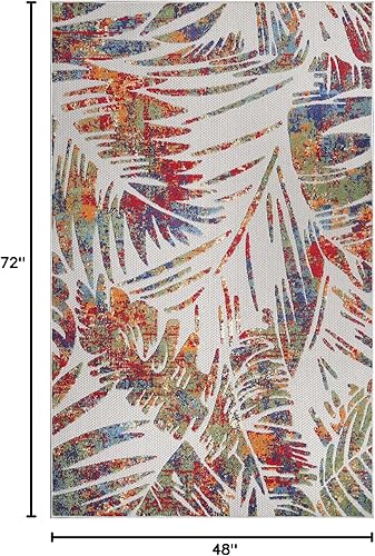 Miniatura 2 de BNM - Alfombra de área para interiores y exteriores, decoración de suelo perfecta para patio, dormitorio, cocina, sala de estar, entrada, sala de