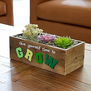 12” Wood Pallet Bin by Make Market - Rustic Crate Boxes for Storage, Dec...