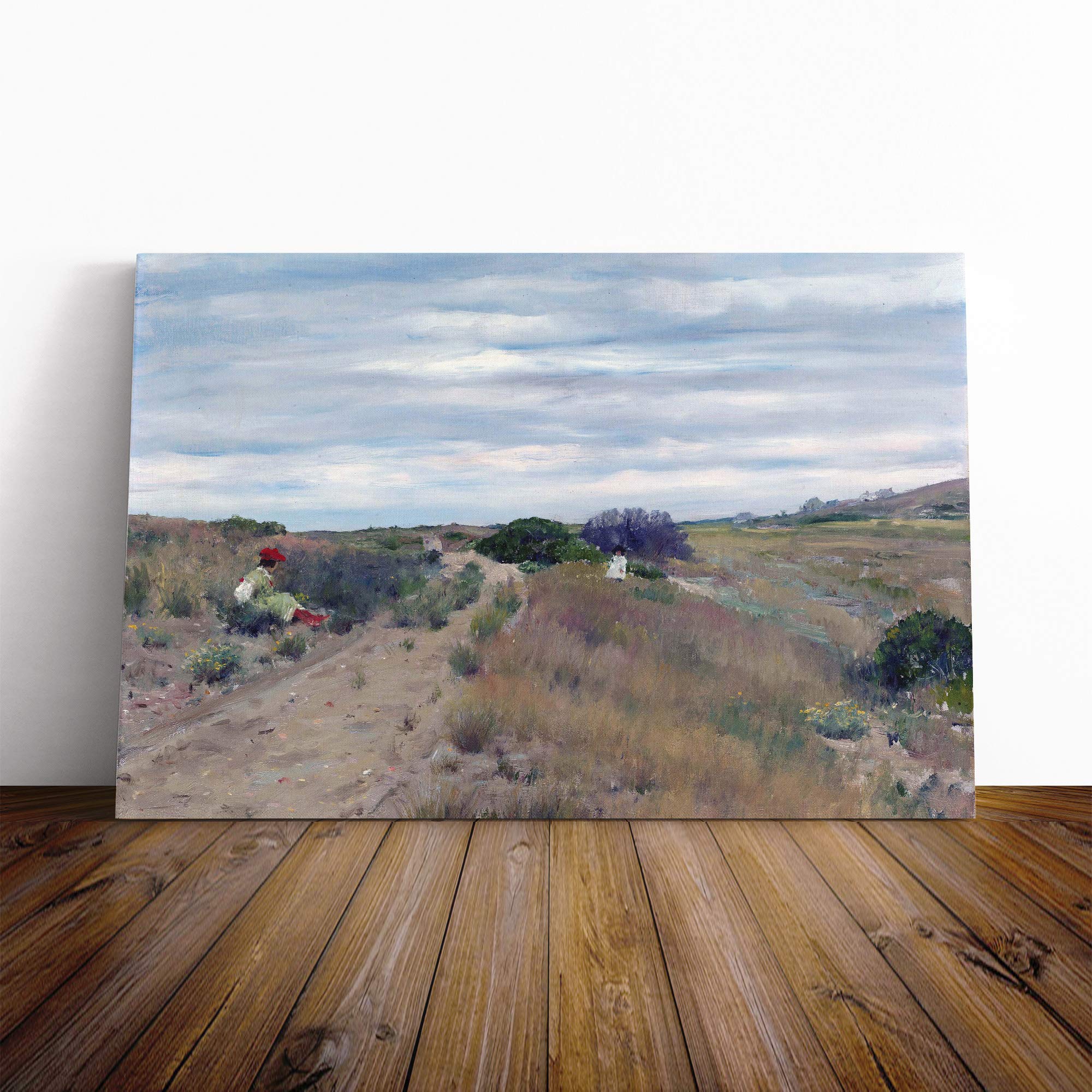 William Merritt Chase The Old Sand Road Canvas Print | Gallery Wrapped 30mm Frame Wall Art | 30x20 inches | Ready to Hang | Modern Picture | Living Room Bedroom Lounge Office