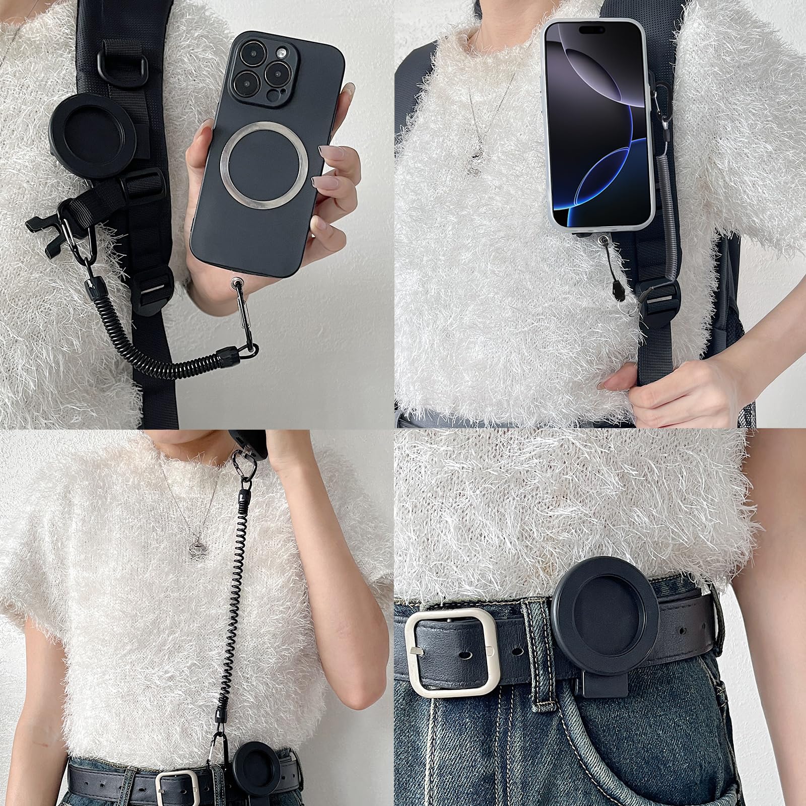 Amazon.com: EZHIZHEYU Magnetic Cellphone Holder for Backpack Strap
