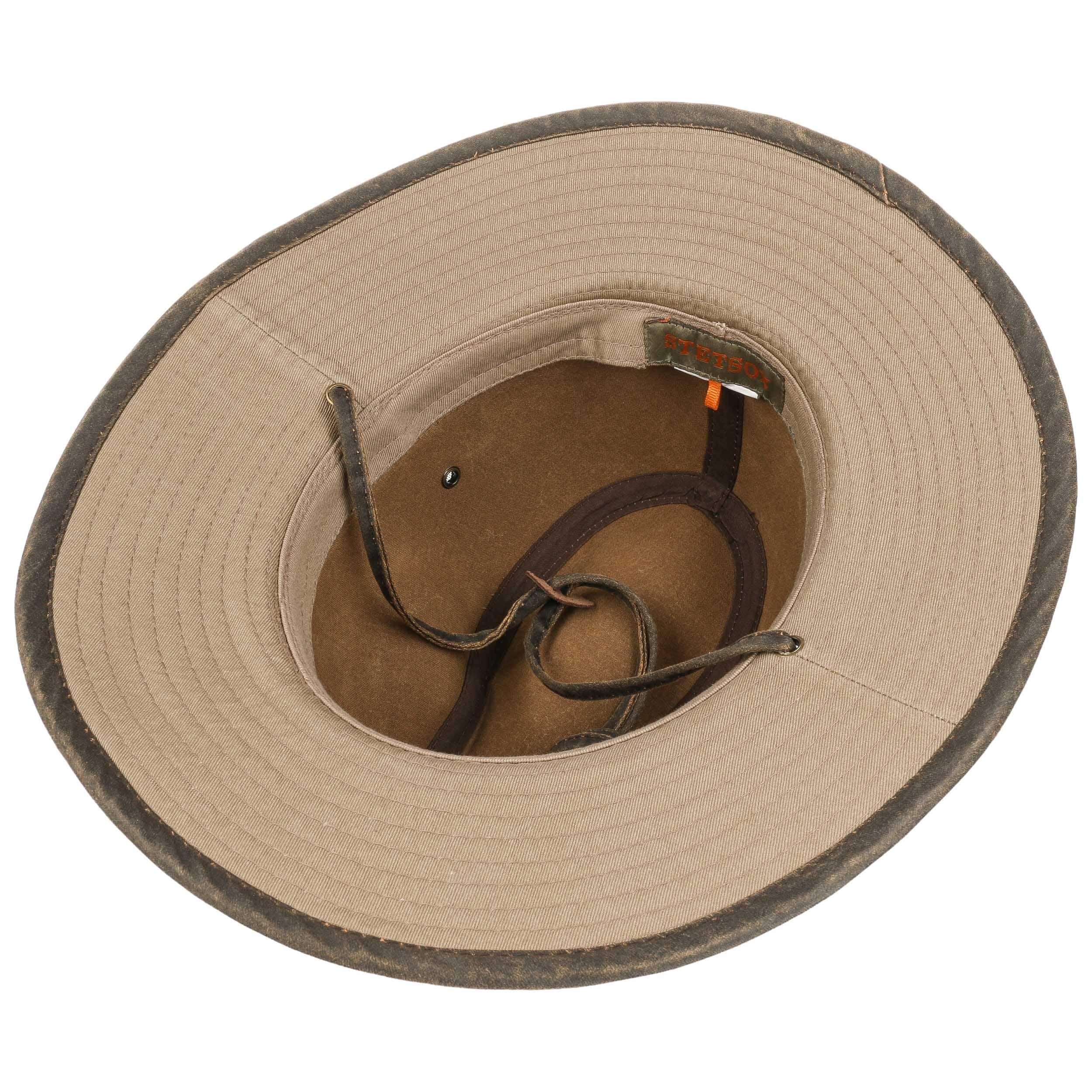 Stetson Sombrero Traveller de Algodón Tarnell Hombre Primavera Verano Protección UV 40 Tela con Ojales de Ventilación