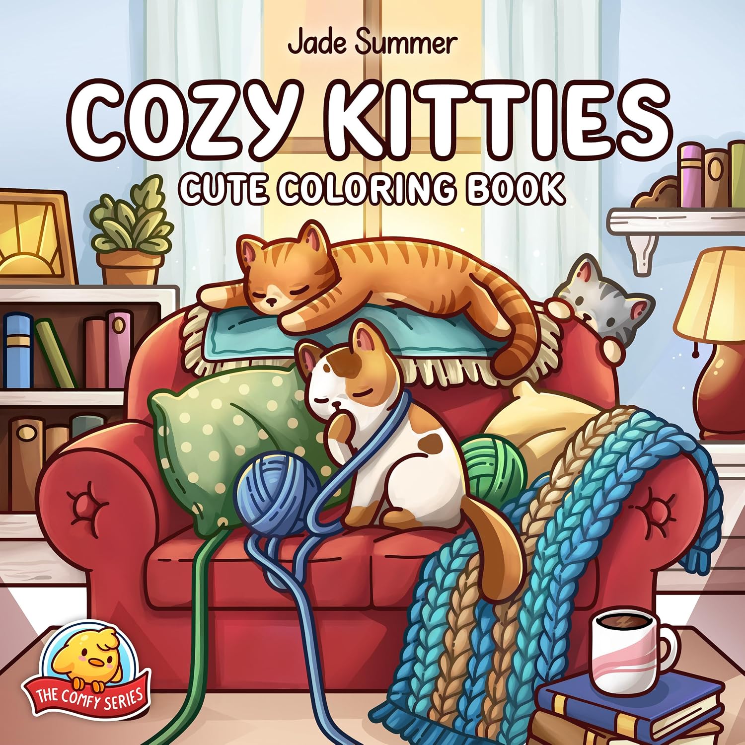 Cozy Kitties: Cute Coloring Book (The Comfy Series)