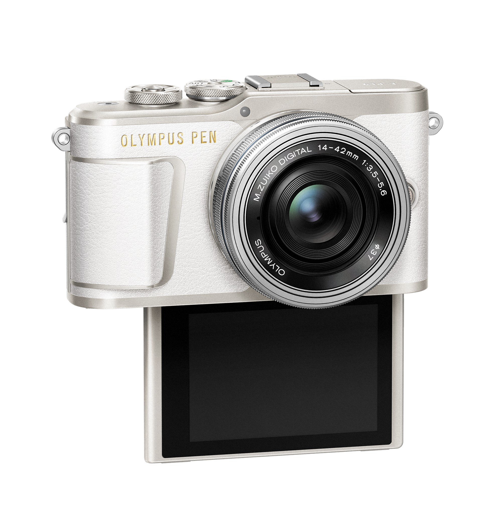Olympus PEN E-PL9 Kit, Fotocamera di Sistema Micro Quattro Terzi (16,1 MP, Stabilizzatore d'Immagine a 5 Assi, Mirino Elettronico, 4K Video) e M.Zuiko 14-42mm EZ Zoom Obiettivo, Bianco/Argento