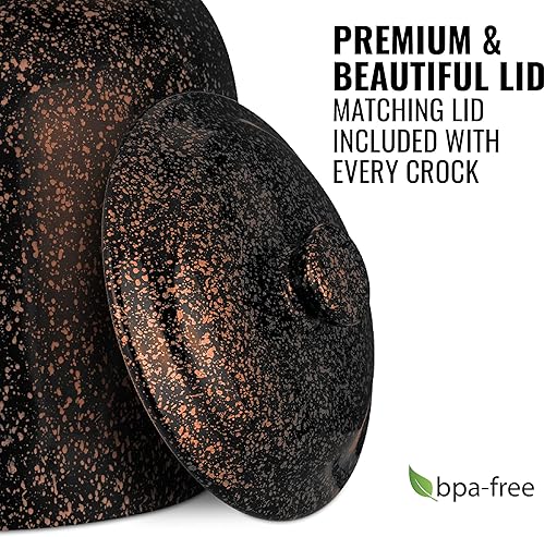 Miniatura 3 de Geo Sports - Dispensador de agua de cerámica de porcelana, grifo de acero inoxidable, válvula y tapa incluidas. Se adapta a jarras de 3 a 5 galones