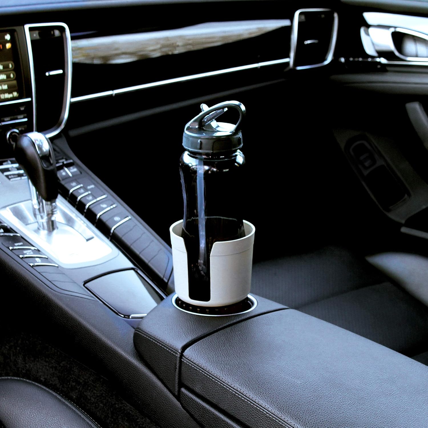 Gadjit Cup Keeper 2.0 Cup Holder Adapter w Base Band for 18, 20, 21, 24 oz Hydro Flasks 12,18,20,30 oz Yeti Tumbler, Coffee   Travel Mugs with Bottoms Base UP to 3.25