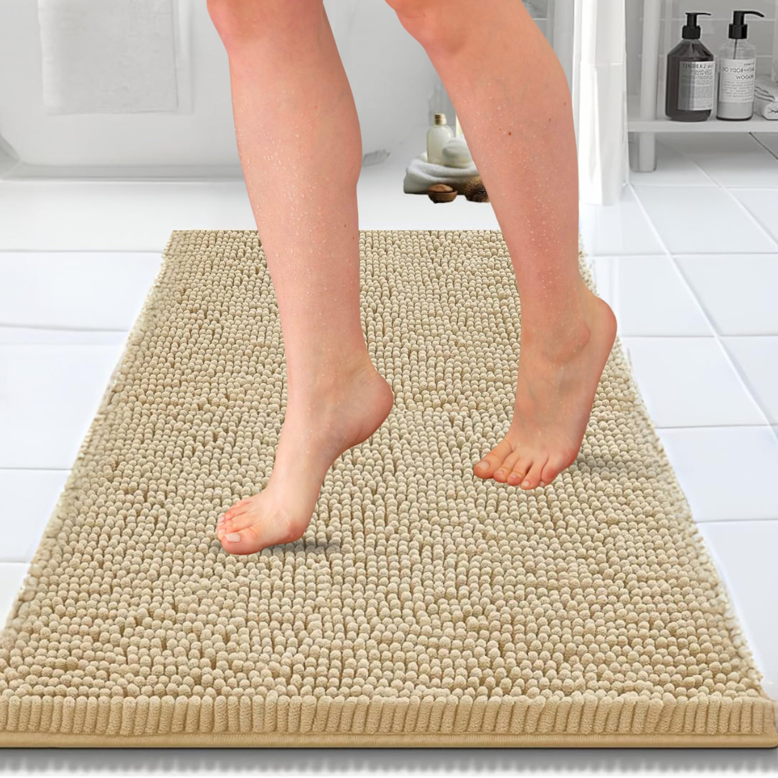 Amazon.com: Softstep Non Slip Washable Bathroom Rug | Ultra-Absorbent ...