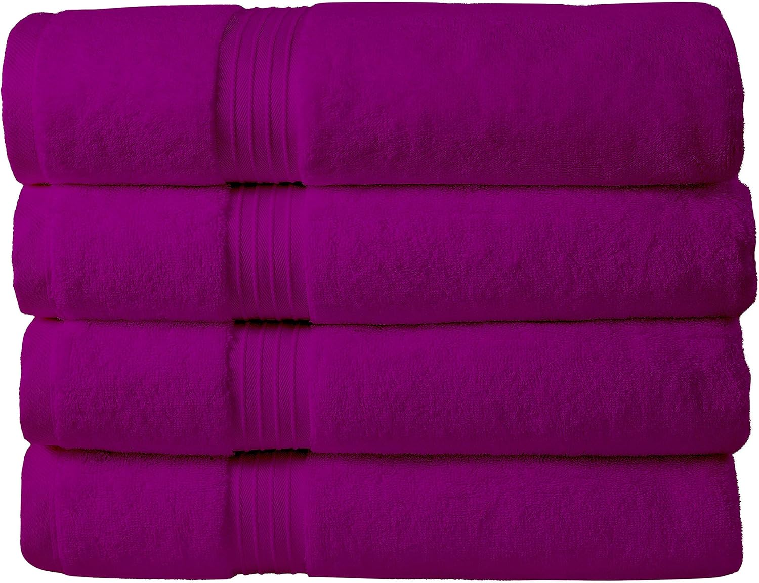 Bliss Casa Bath Towel Set 4 Pack, 70 X 140 cm  600 GSM 100 Combed Cotton Quick Drying Highly Absorbent Thick Bathroom Towels  Soft Hotel Quality for Bath and Spa