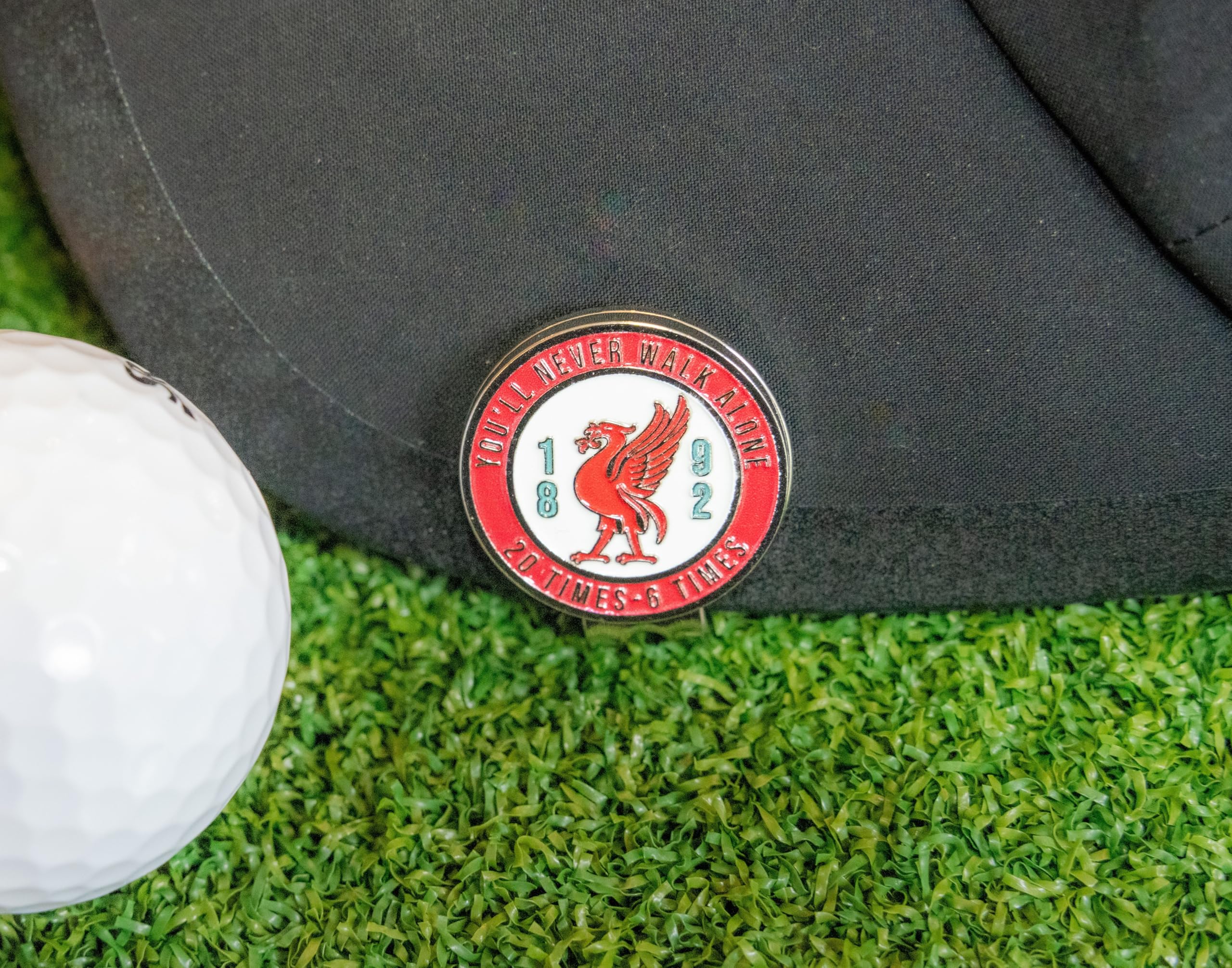 Liverpool (20 times) Metal Golf Ball Marker with Magnetic Cap Clip