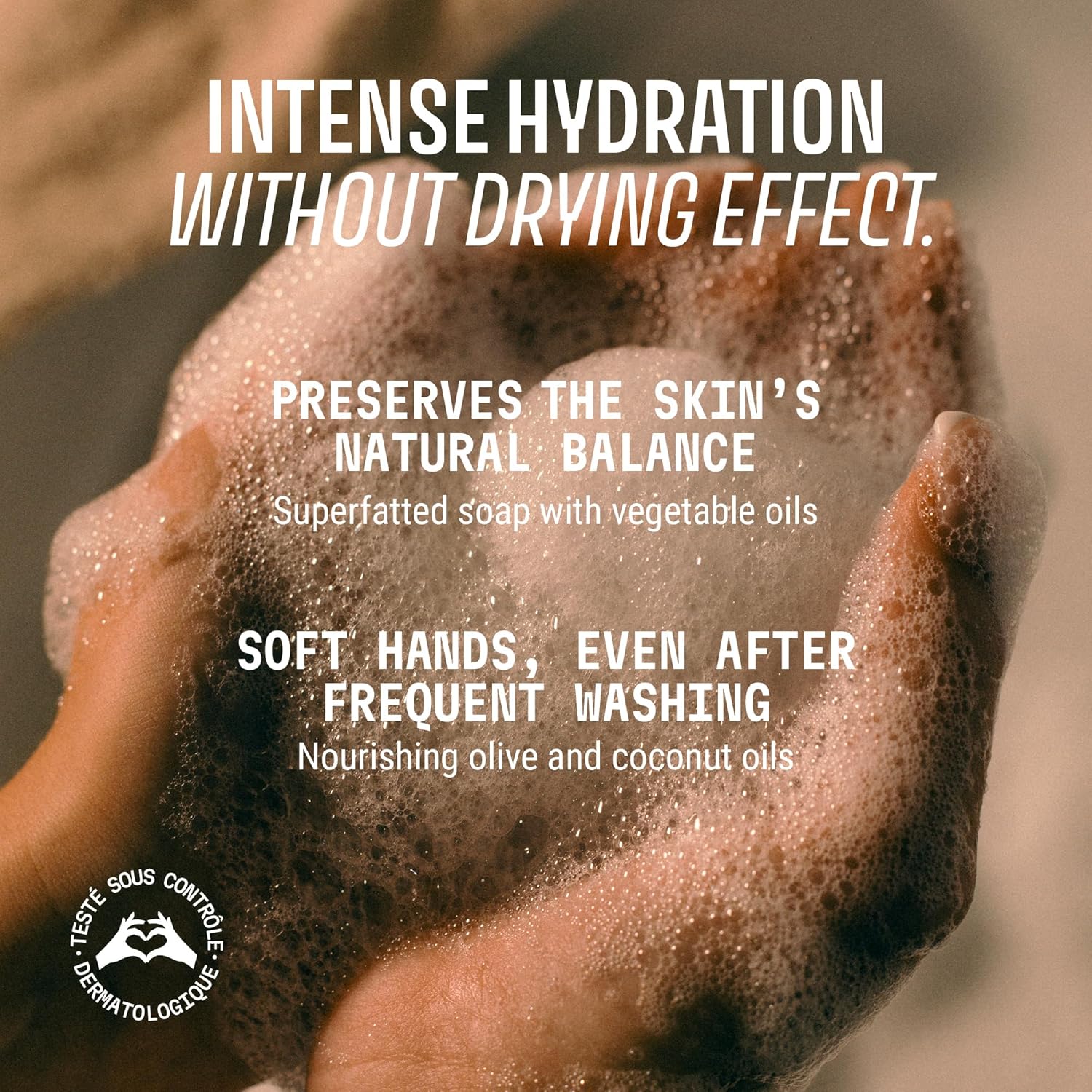 Panier des Sens - Powdery Iris Moisturizing Liquid Hand Soap - French Provence Hand Wash - Savon de Marseille Soap with Olive Oil - Refillable Bottle - 96% Natural Ingredients - 16.9 Fl Oz