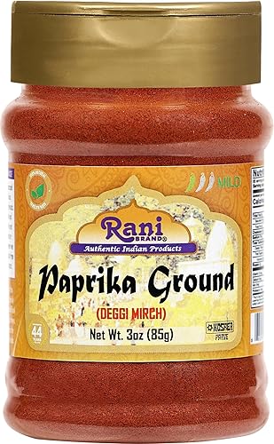 Rani Paprika Deggi Mirch Especias en polvo molidas 300oz Todo natural libre de sal Vegano Sin colores Sin gluten Sin OGM