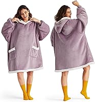 Vista 11 de Bedsure Manta con Capucha, Manta Portátil con Capucha como Regalos para Mamá, Sudaderas de Sherpa para Cumpleaños para Mujeres, Niños, Adolescentes