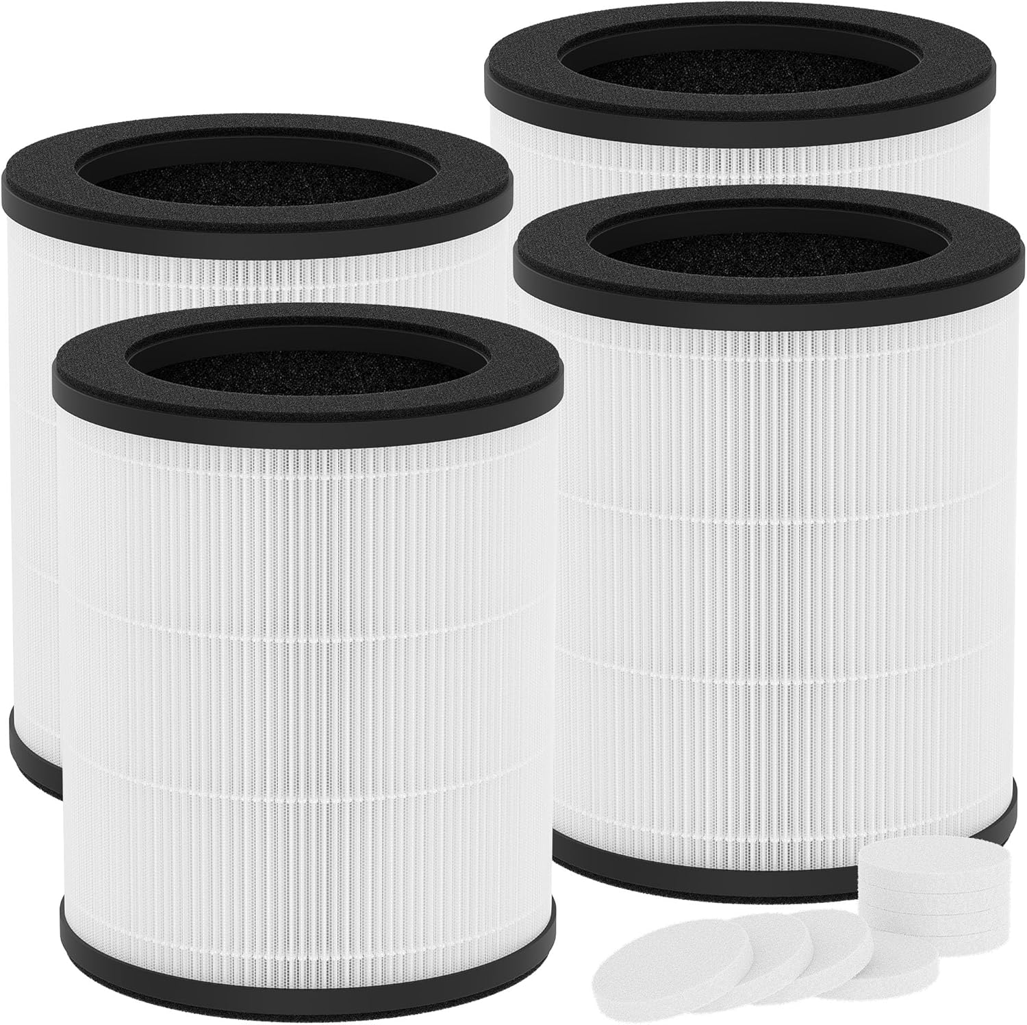 2-Pack B-D03 Replacement Filter Compatible with MOOKA B-D03 and M03 Air Purifiers, 3-in-1 Air Filter, with Aromatherapy Tablets