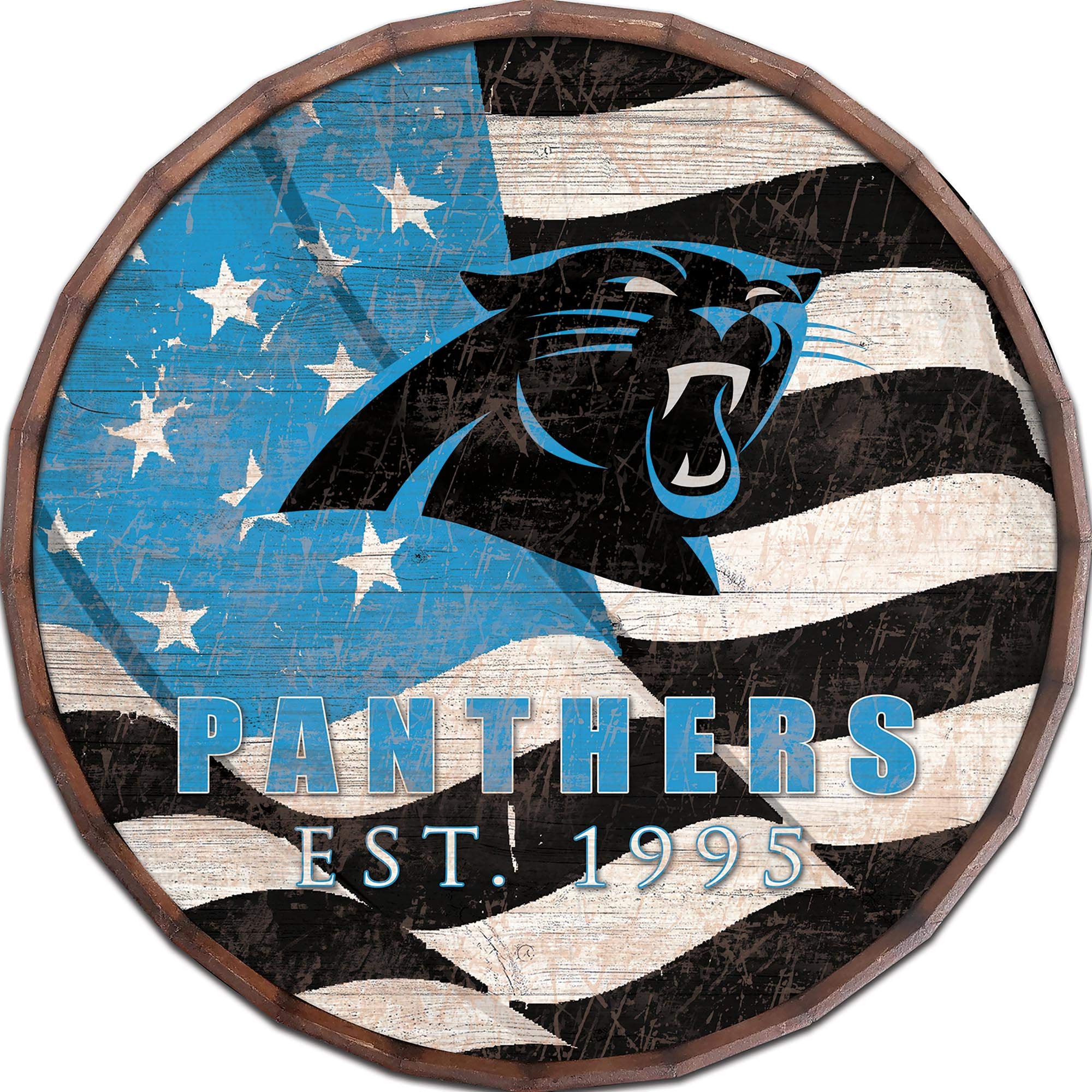 Fan Creations NFL Carolina Panthers Unisex Buffalo Bills Flag 16" Barrel Top, Team, N/A