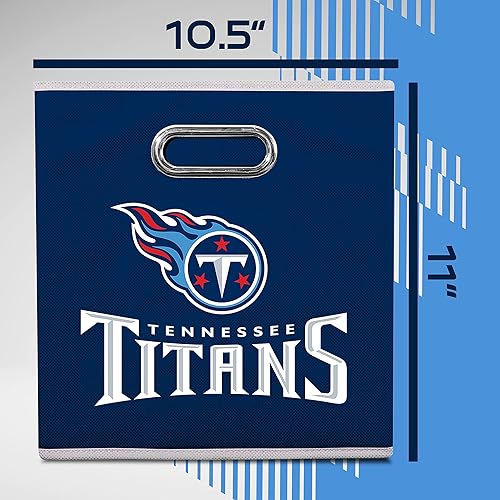 Miniatura 65 de Cubo de almacenamiento Franklin Sports, de tela, del equipo de la NFL, apto para adaptarse a contenedores de almacenamiento (11 x 10.5 x 10.5), San