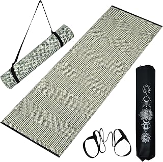 House of Handmade™- Premium Yoga Mat for Women & Men, 2X6 feet, HD Anti-Slip Backing, Carry Bag & Strap, Organic Cotton, W... Price In India