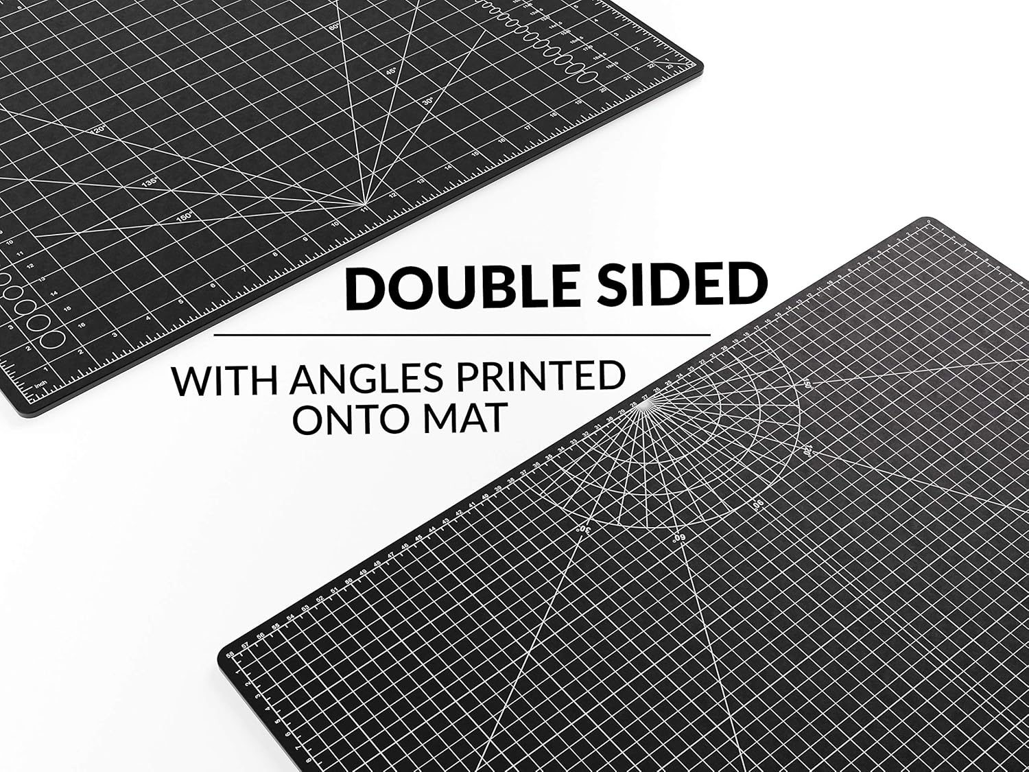 XNM Premium Self Healing Cutting Mat - 18 Inches by 24 inches - A2, 3 Layer Quality PVC Construction - Dual Sided, Imperial and Metric Grid Lines - Perfect for Cutting, Sewing, and Crafts