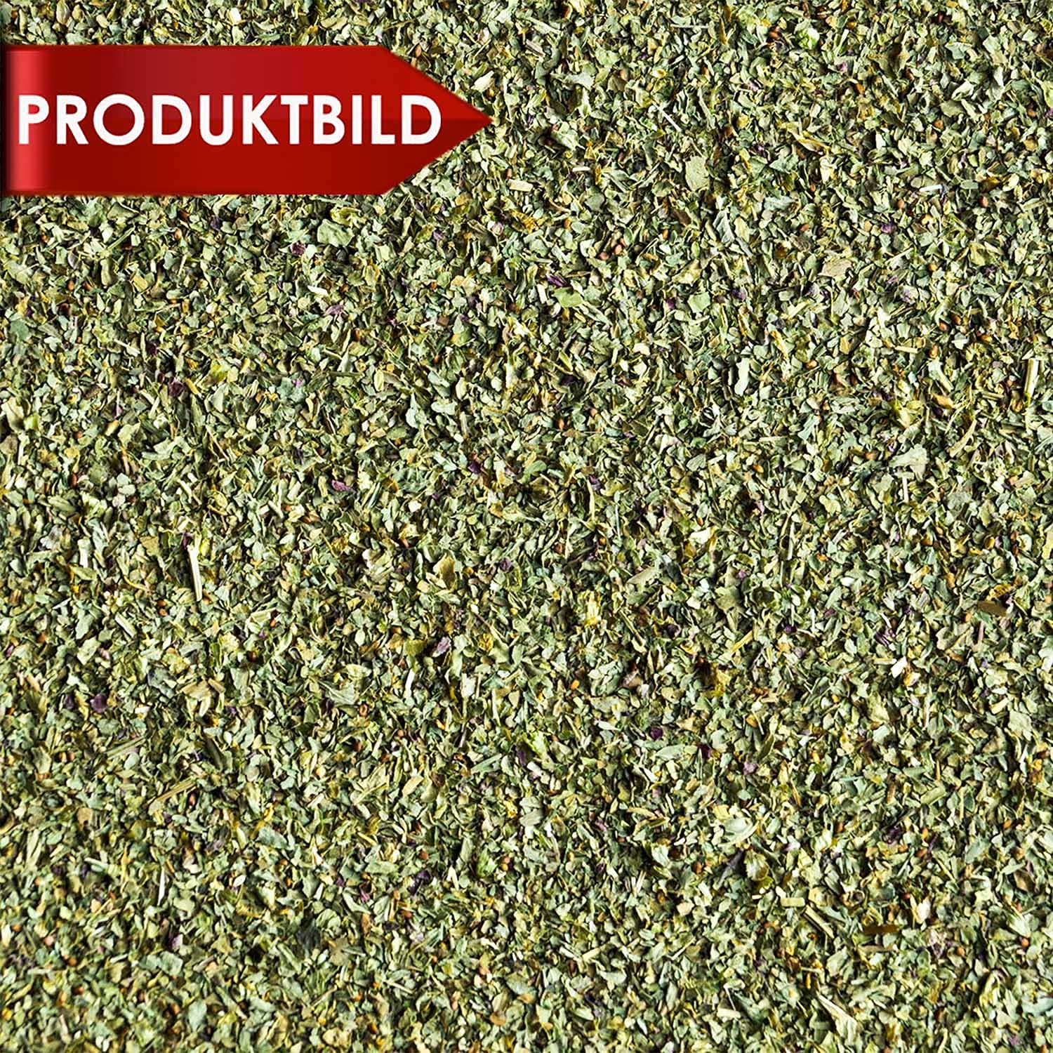 Basilico, foglie di basilico ridotte ai germi. Qualità superiore in Egitto. Secchio in PP da 4,5 kg