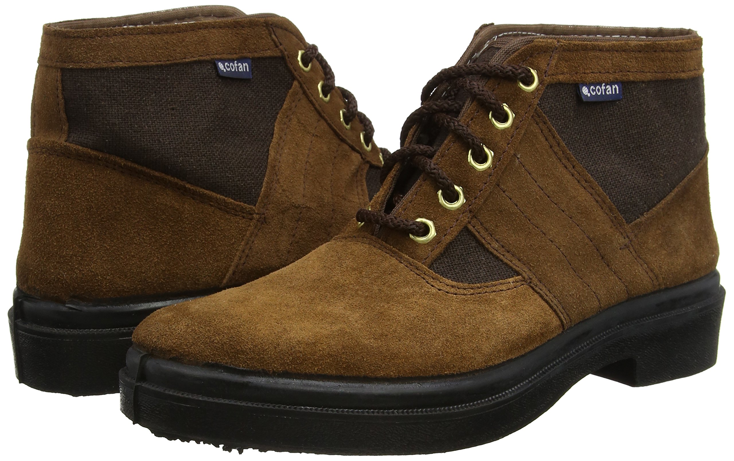 Cofan Bota de Serraje Modelo Manglar de Lona Color Marrón y Suela de Caucho - Tallas de 39 a 46