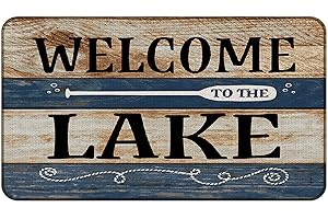 Lake House Door Mat - Non-Slip Welcome Mat for Lake House Decor