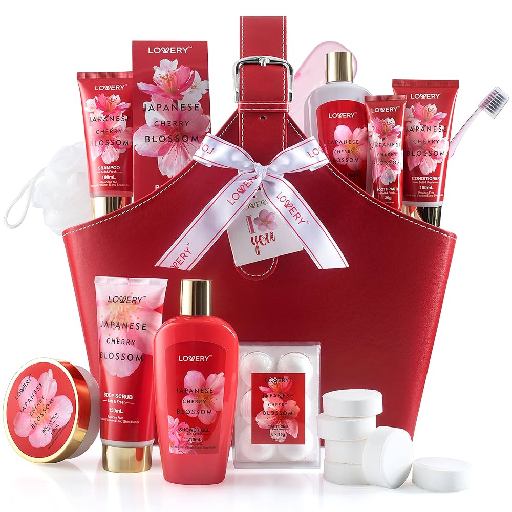 Japanese Cherry Blossom ボディケアセット Amazon.com : Home Spa Kit Gift Set, Japanese Cherry Blossom