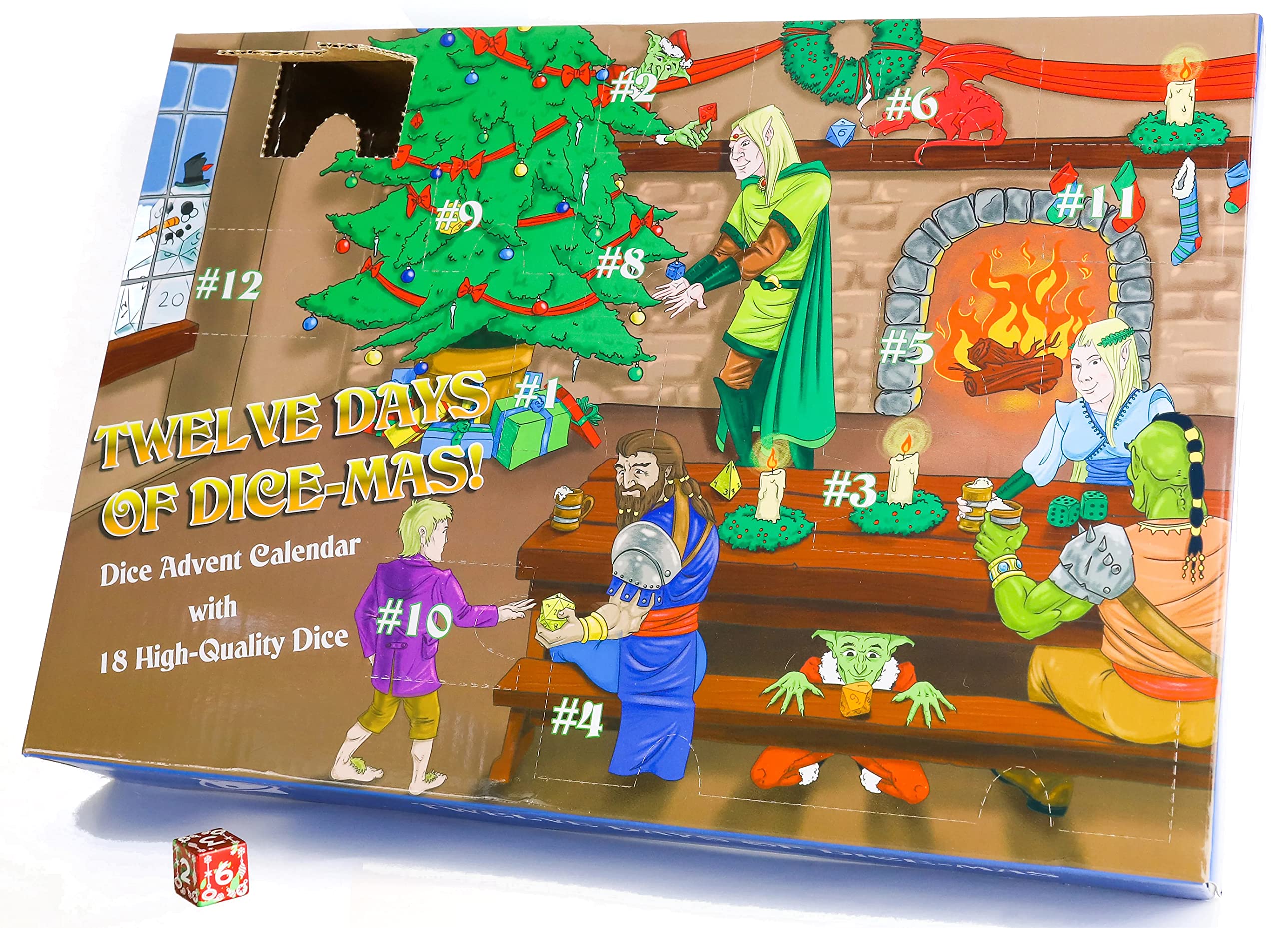 Amazon.com: 聖誕節降臨日曆:十二天of Dice-Mas (英文版) : 居家與廚房