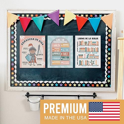 Miniatura 3 de Hadley Designs Decoraciones para el aula de español - Imprescindible para el aula de español, póster de libros de la Biblia, carteles de la Biblia