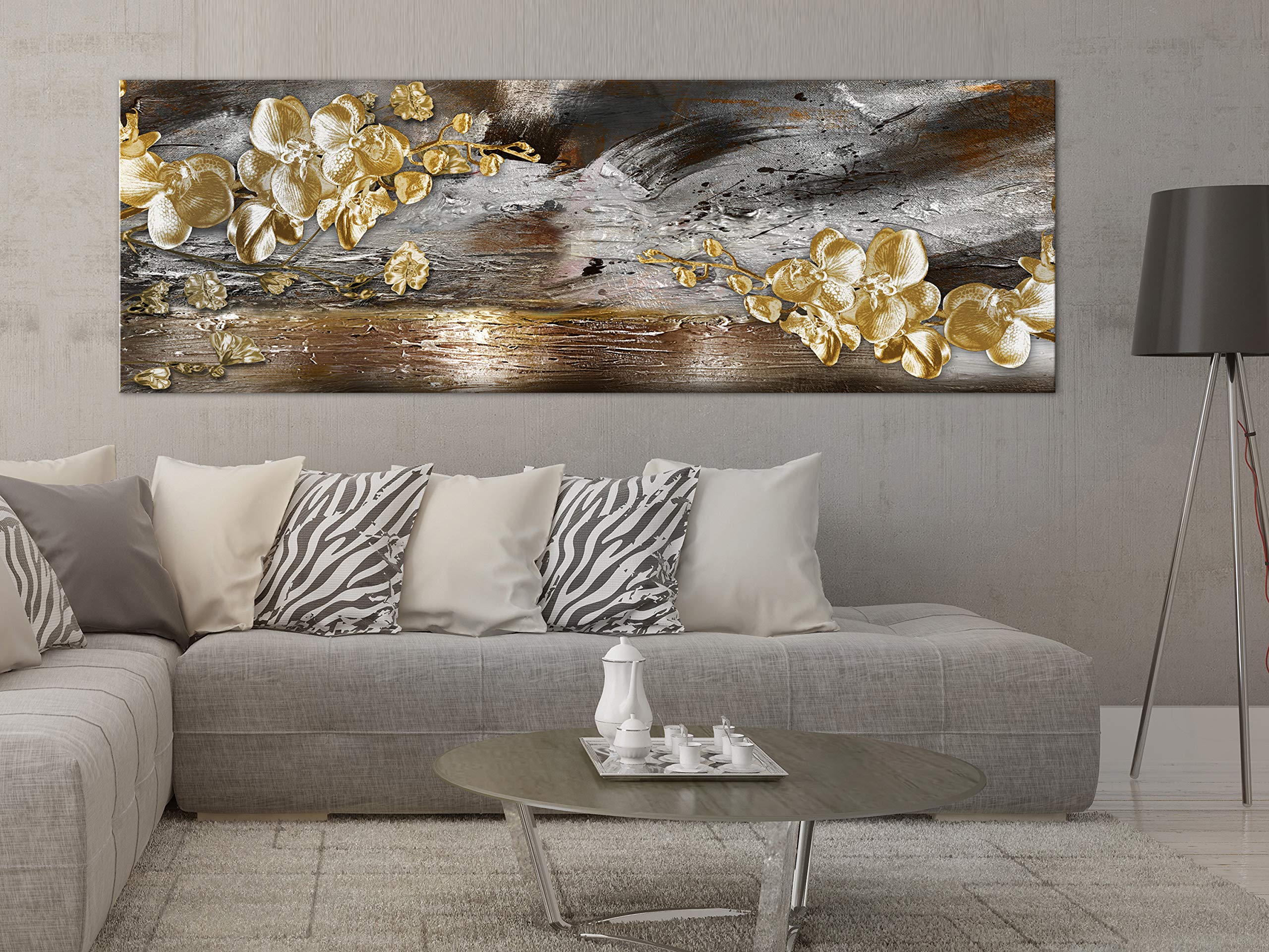 murando - Leinwandbild großes, 150x50 cm, 1-teilig, Schlafzimmer, modern | Hochwertige Leinwand, sofort aufhängbar, ideal fürs Wohn- oder Schlafzimmer, wasserfest und lichtecht, langlebig, stilvoll