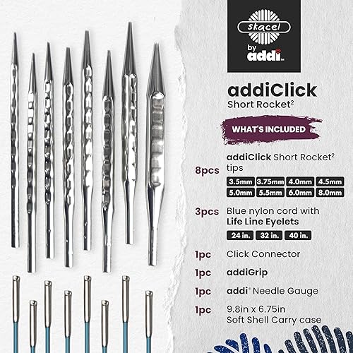 Miniatura 2 de addi Click Rocket 2 - Juego de puntas cortas cuadradas