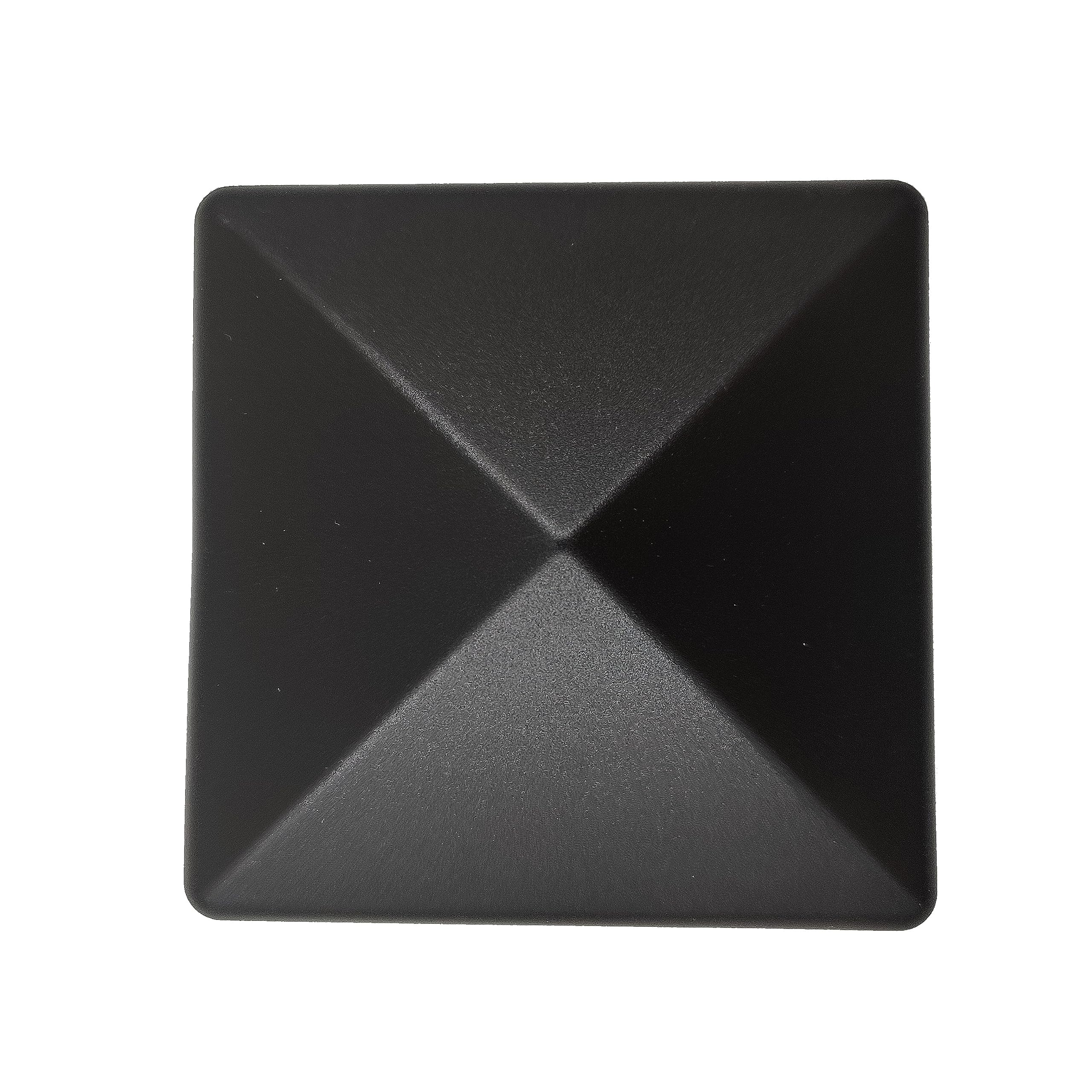 10 Stück Zaun Pfostenkappe 90 mm Pyramide Abdeckkappe schwarz für Pfosten 9 x 9 cm (UV stabilisiert/Made in Germany)